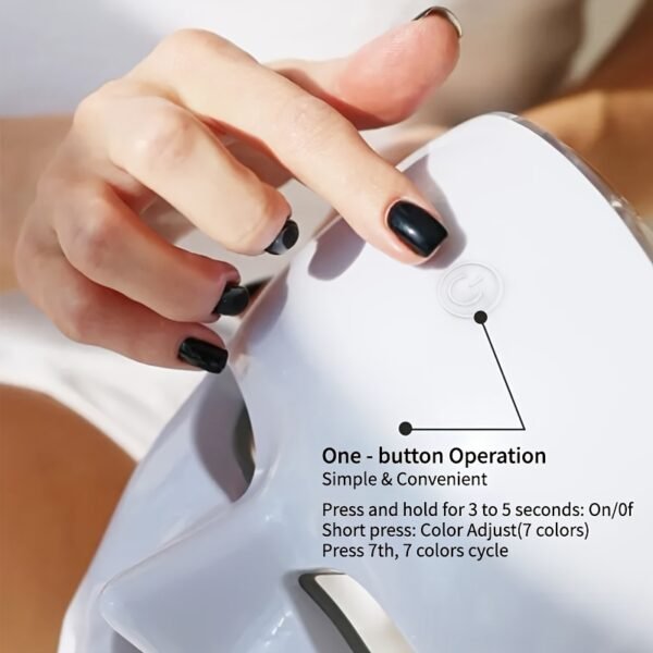 A 7-color Facial Mask Machine, Portable Facial Care Device, Home Beauty Care Tool, USB Charging, Suitable As A Gift for Girlfriend And Valentine's Day Gift