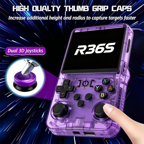 product-fancy-86adf057-cdf0-4acb-8ace-d6058680fbc5 Retro R36S Handheld Game Console, 128GB Portable Game Console, 3.5-Inch HD Gaming Console, Long Battery Life, Dual Analog Sticks, Stable Gameplay, Perfect for Gaming Enthusiasts, Best Men's Birthday Gift Set, Five Colors Available