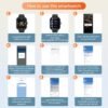 1.83-Inch Multifunctional Full Touch Screen Sports Smart Watch with Answer Make Call, Fitness Tracker, Voice Assistant, Remote Photography, Alarm Clock, Music Control, Information Alerts, Pedometer, Vibrant Display
