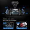 BCUOZ 360° Panoramic 3/4-Channel 1080P Full HD Ultimate Safety Dash Cam Set, 1080P Front + 720P Rear/Left/Right All-Round Coverage, 2.4" Quad-Screen Split Display, Super Night Vision, WDR, G-Sensor, Loop Recording - Auto Parts/ Car Dashboard Camera/