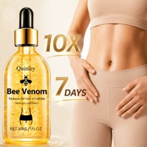 Bee Venom Body Firming Oil, Containing Rosemary Extract, Firming Cream with A Warming Effect, Body Sculpting Cream, Firming Care for The Body Contours, Hydrating& Tightening Body Massage Oil, Improving Skin Loose Aging, Accumulation Appearance
