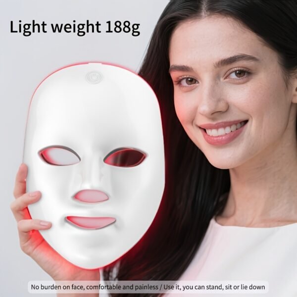 A 7-color Facial Mask Machine, Portable Facial Care Device, Home Beauty Care Tool, USB Charging, Suitable As A Gift for Girlfriend And Valentine's Day Gift