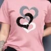 Women's Letter Graphic Print Sporty Fashion Casual Round Neck Short Sleeve T-shirt