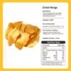 Dried Fruit Snacks, 4 Bags Dried Mango Slices, Sweet Tangy Chewy Mango Fruit Snacks for Office Snacks, Lunch Box, Tea Time, Back to School, Halloween Party Bowls And Christmas Gift Bags