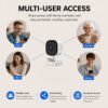 WiFi Security Camera Indoor with Night Vision, Two-Way Talk, Motion Alerts & Cloud/SD Storage Suitable for Monitor, Elderly Care, Pet Cam, Wireless Camera System with App Alerts for Home Surveillance