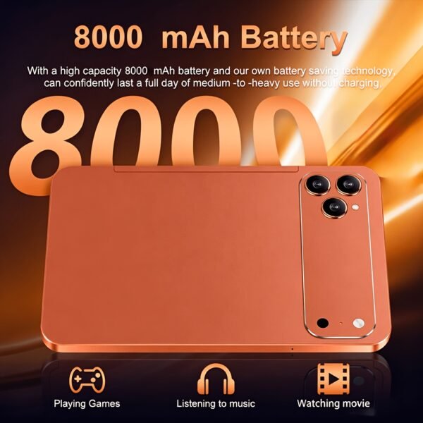 2026 New Design Tablet, 2-In-1 10.1-Inch HD Screen, Android 15 System, 8GB (4+4GB) RAM, 128GB Storage, Keyboard And Mouse Support (Included), Dual-Band Wifi, 8000Mah Battery, Lightweight And Portable, Tablet, Pad, Tablet, Pad