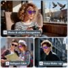 Smart AI Recognition Glasses with Built-In Camera, Clear Photo Capture, Wireless Hands-Free Music And Calls, UV Protection Shades, Comes with Interchangeable Spare Lenses