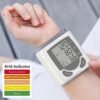 Wrist Blood Pressure Monitor – Automatic Digital BP Monitor with Adjustable Cuff, Large LCD Display, Pulse Rate & Irregular Heartbeat Detection, Portable Home Use Blood Pressure Machine for Seniors and Adults