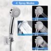 product-fancy-91802ca7-b208-492d-98cc-0316214e7dd2 Shower Head, High Pressure Rainfall/Handheld Shower Combo with 13inch Extension Arm, Various Settings, Anti-leak Shower Head with Holder, Height/Angle Adjustable, Chrome, Matte Black