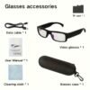 1pc Smart Glasses with Camera, 1080P HD Camera, Digital Video Recorder Camcorder Eye Protection DV Camera Glasses Video Glasses, Recording Portable Camera Ultra Clear Camera Glasses with 32/64GB Memory Card, Long-lasting Battery Life, USB Interface