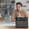 AI Smart Glasses, Smart Glasses With 160 Languages Real Time Translation Support, Chat GPT System, Hvesbsfsy New Multi-functional Audio Glasses For Men And Women, Built-in Microphone And Speaker, HD Voice Calls And HIFI Music Quality