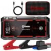 Soulor Car Jump Starter, 3000A to 6000A Portable Starter Power Supply, 2-In-1 Inflatable for All-In-One Multi-Functional Upgraded Version, 12V Quick Start Car, Suitable for All Cars, LED Emergency Lights, Compass, USB Input/Output