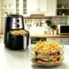 A Set of 8 Stainless Steel Air Fryer Dehydration Racks with Clips