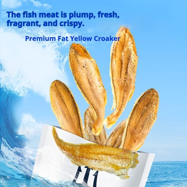 Premium Yellow Fish Crisps - 5 Pack (30g Each) | Crispy Whole Fish Snacks | Ready-to-Eat Asian Seafood Treat