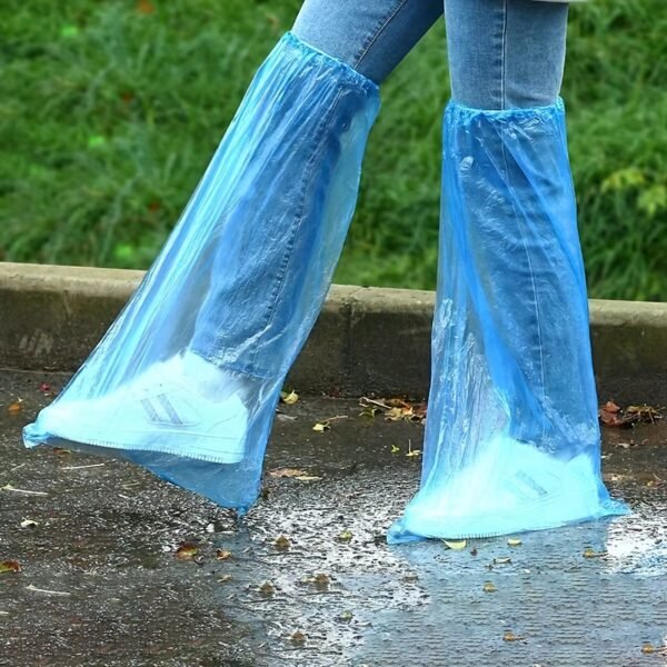 10pcs Lightweight Waterproof Shoe Sleeves Disposable Covers Hiking Save Your Shoes Blue Or White