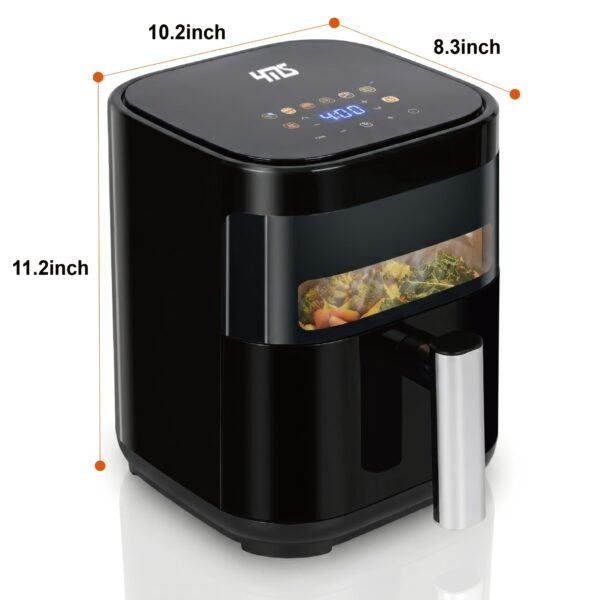 8.5QT/3.2QT Air Fryer, Upgraded Large Capacity Suitable For 5-6 People, Smart Touch Screen For Easy Operation With 8 Preset Functions, Non-stick Coating For Easy Cleaning, Kitchen Accessories, Toaster Oven, Deep Fryer, Air Fryers, Kitchen