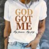 God Happy Print T-Shirt