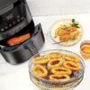 A Set of 8 Stainless Steel Air Fryer Dehydration Racks with Clips