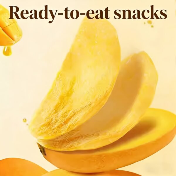 Dried Fruit Snacks, 4 Bags Dried Mango Slices, Sweet Tangy Chewy Mango Fruit Snacks for Office Snacks, Lunch Box, Tea Time, Back to School, Halloween Party Bowls And Christmas Gift Bags