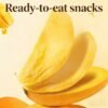Dried Fruit Snacks, 4 Bags Dried Mango Slices, Sweet Tangy Chewy Mango Fruit Snacks for Office Snacks, Lunch Box, Tea Time, Back to School, Halloween Party Bowls And Christmas Gift Bags