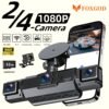 [FOXGOD] High-quality Vehicle Black Box with 5G Wifi, 4 Cahnnels& 2 Cahnnels FHD 1080P Dash Cam, 8 IR Lights, WDR, Car Driving Recorder with Multi-functional Rear Camera, Parking Monitor, G-sensor, Loop Recording, No Card/32g Card Optional