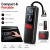 12000APortable Wireless Car Air Compressor Inflator Hand Pump with LED Lighting, Suitable for Cars/motorcycles/bicycles