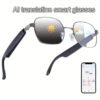 AI Smart Glasses, Smart Glasses With 160 Languages Real Time Translation Support, Chat GPT System, Hvesbsfsy New Multi-functional Audio Glasses For Men And Women, Built-in Microphone And Speaker, HD Voice Calls And HIFI Music Quality