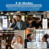 AI Smart Glasses, Smart Glasses With 160 Languages Real Time Translation Support, Chat GPT System, Hvesbsfsy New Multi-functional Audio Glasses For Men And Women, Built-in Microphone And Speaker, HD Voice Calls And HIFI Music Quality