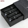 4-Pack Tactical Survival Kit Must Have: Super Bright Rechargeable LED Flashlights Set, Zoomable Spotlight & USB Charging For Emergency Preparedness, Power Outage Supplies, Camping Gear, Perfect Men Gifts