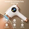 At-Home IPL Hair Reduction Device with Sapphire Cooling Comfort Technology, 5 Adjustable Modes, Up to 999, 900 Flash Lifespan, Unisex Grooming Tool for Face, Body, Underarms & Bikini Area, Sweet Gift for Her And Mom And Best Friends
