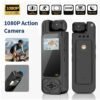 Intelligent Recording Device - 1080P High Definition Body Camera, Lens That Rotates 180 Degrees, Portable Handheld Camcorder, USB Rechargeable, Ideal Present for Celebrations And Anniversaries