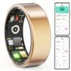 product-fancy-ad7af617-89e3-4369-a0a9-713bcd7e6620 Smart Ring for Women & Men, Sleep and Fitness Tracker with Step, Distance and Calorie Monitoring, Exercise Records, Remote Camera Control, IP68 Waterproof Activity Ring, Compatible with iOS & Android