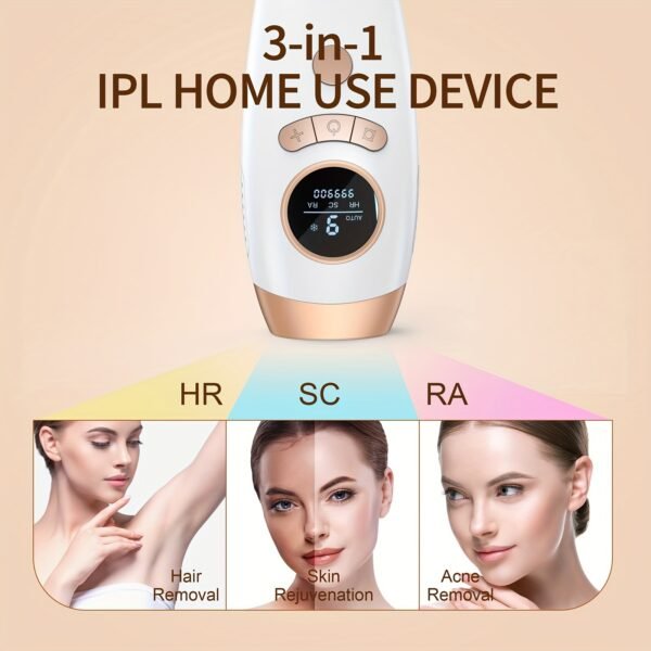 IPL Hair Removal Device For Women And Men, IPL Permanent Hair Remover 999900 Flashes For Arm Leg Back Whole Body Us