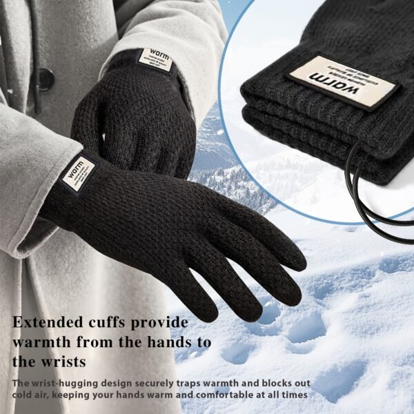 Intelligent Temperature-controlled Electric Heating Gloves, with Three-level Intelligent Temperature Adjustment, Double-sided Heating. It Features a Touch Screen Design and Is a Great Gift for Winter.