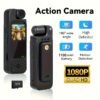Intelligent Recording Device - 1080P High Definition Body Camera, Lens That Rotates 180 Degrees, Portable Handheld Camcorder, USB Rechargeable, Ideal Present for Celebrations And Anniversaries