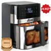 8.5QT/3.2QT Air Fryer, Upgraded Large Capacity Suitable For 5-6 People, Smart Touch Screen For Easy Operation With 8 Preset Functions, Non-stick Coating For Easy Cleaning, Kitchen Accessories, Toaster Oven, Deep Fryer, Air Fryers, Kitchen