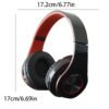 B39 Wireless Headphones, Over-Ear Headset with Microphone, Noise Cancellation, Foldable Lightweight Design, Deep Bass