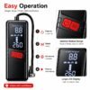 12000APortable Wireless Car Air Compressor Inflator Hand Pump with LED Lighting, Suitable for Cars/motorcycles/bicycles
