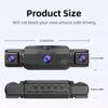 [FOXGOD] High-quality Vehicle Black Box with 5G Wifi, 4 Cahnnels& 2 Cahnnels FHD 1080P Dash Cam, 8 IR Lights, WDR, Car Driving Recorder with Multi-functional Rear Camera, Parking Monitor, G-sensor, Loop Recording, No Card/32g Card Optional