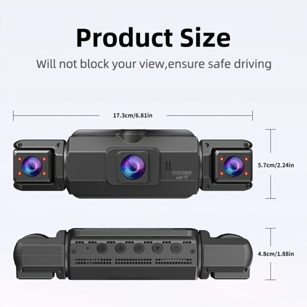 [FOXGOD] High-quality Vehicle Black Box with 5G Wifi, 4 Cahnnels& 2 Cahnnels FHD 1080P Dash Cam, 8 IR Lights, WDR, Car Driving Recorder with Multi-functional Rear Camera, Parking Monitor, G-sensor, Loop Recording, No Card/32g Card Optional