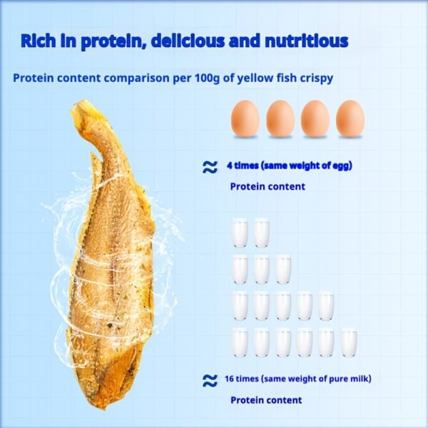 Premium Yellow Fish Crisps - 5 Pack (30g Each) | Crispy Whole Fish Snacks | Ready-to-Eat Asian Seafood Treat