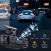 BCUOZ 360° Panoramic 3/4-Channel 1080P Full HD Ultimate Safety Dash Cam Set, 1080P Front + 720P Rear/Left/Right All-Round Coverage, 2.4" Quad-Screen Split Display, Super Night Vision, WDR, G-Sensor, Loop Recording - Auto Parts/ Car Dashboard Camera/
