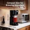 The Coffee Machine Is Fast And Convenient, Allowing You to Start Your Specialty Coffee Routine with Just One Button. Achieve Coffee Freedom At Home with Its Compact Design, Making It A Perfect Companion for Your Home Coffee Experience, Clearance Deal