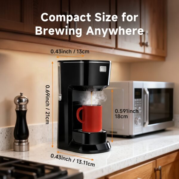 The Coffee Machine Is Fast And Convenient, Allowing You to Start Your Specialty Coffee Routine with Just One Button. Achieve Coffee Freedom At Home with Its Compact Design, Making It A Perfect Companion for Your Home Coffee Experience, Clearance Deal
