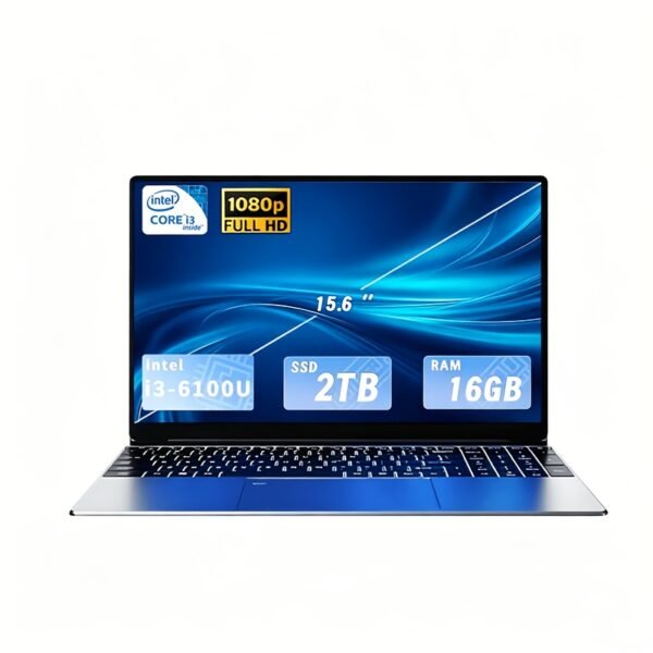 15.6 Inch Laptop I3-6100U 2.3Ghz 16GB RAM And 512GB/1TB/2TB ROM Optional 5000Mah Battery Capacity Office Entertainment Learning Online Class Video Conference Use