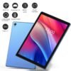 PRITOM 10.1-inch Android 14 Tablet, 4GB + 2GB+2GB Expandable RAM, 32GB ROM, 6000mAh, Quad-Core Processor, 10-inch Tablet, Android Tablet with HD IPS Screen, Camera, Wi-Fi, Tablet