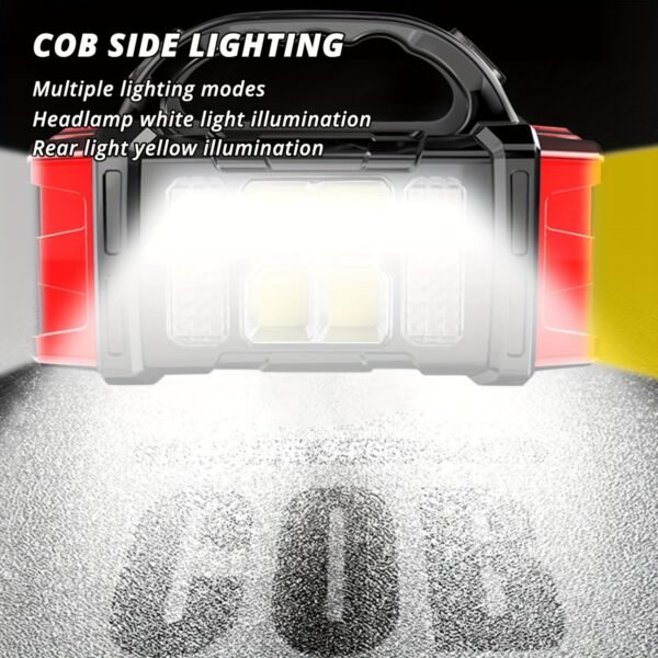 Solar & USB Rechargeable LED Lantern Flashlight, 1800Mah Nickel Battery, Tactical COB Work Light, 4 Modes, Emergency Power Bank Function, Portable for Camping IPX4 Waterproof(1/2pcs Optional)