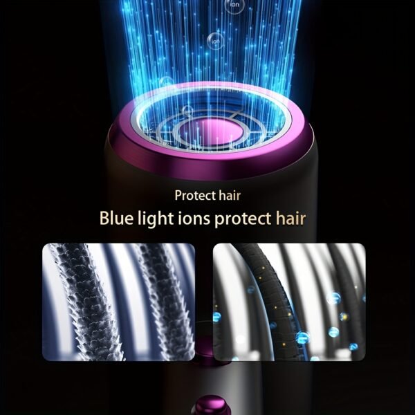 product-fancy-cf413937-5c06-4f00-aff5-6eb3bb6fa5f5 Professional Ionic Hair Dryer, Powerful 1600W Quick Dry Low Noise Hair Dryer with 2 Concentrator Nozzles 1 Diffuser Attachment 3 Combs One Multi-Purpose Hanger for Home Salon Travel (Gray, White, Red, Green, Purple, Pink)