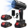 High Power Cordless Leaf Blower with 1pc/2pcs 2.0ah Batteries, Lightweight Design for Lawn Care, Yard, Snow, Pet Hair, Powerful 20000 RPM Cordless Leaf Blower