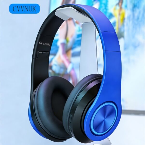 B39 Wireless Headphones, Over-Ear Headset with Microphone, Noise Cancellation, Foldable Lightweight Design, Deep Bass